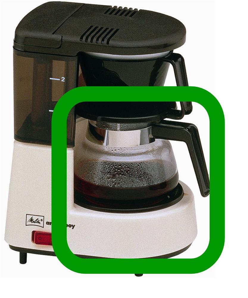 Melitta Glaskanne Aromaboy II schwarz