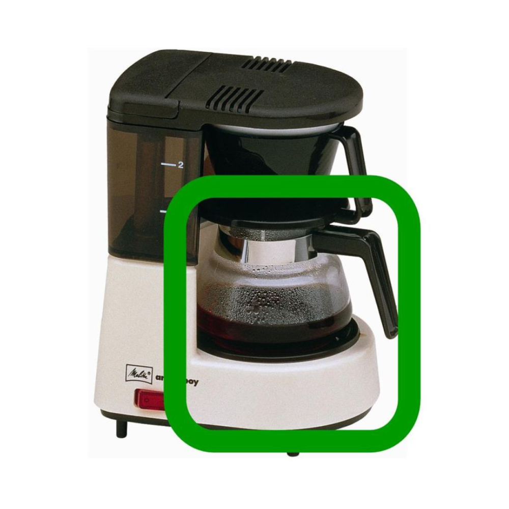 Melitta Glaskanne Aromaboy II schwarz